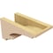 Ekena Millwork 5"W x 10"D x 5"H Wide Diane Rough Cedar Woodgrain TimberThane Corbel, Primed Tan CORUR05X10X05DIARCPR - alternate 3